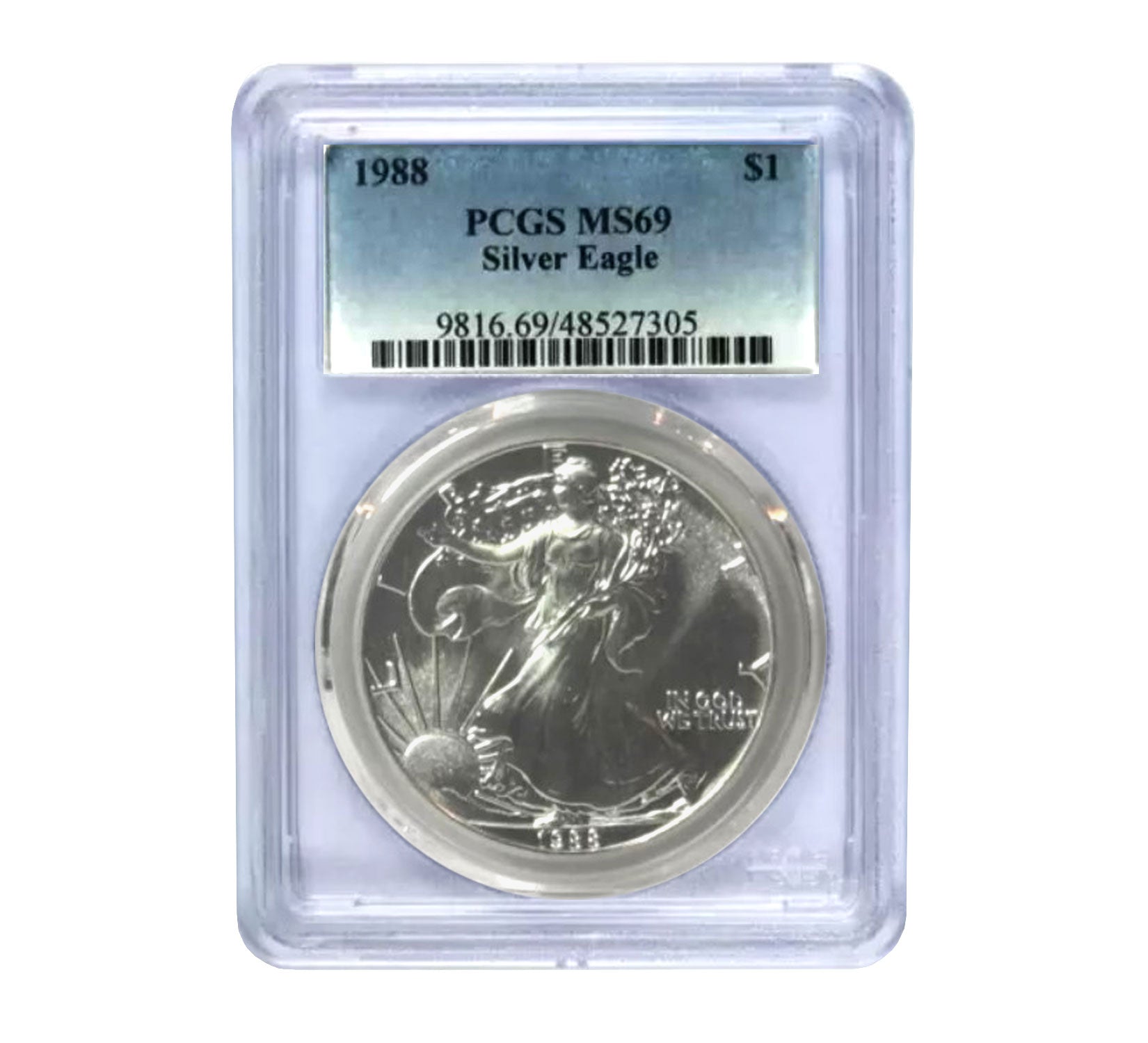 1988 $1 American Silver Eagle MS69 PCGS
