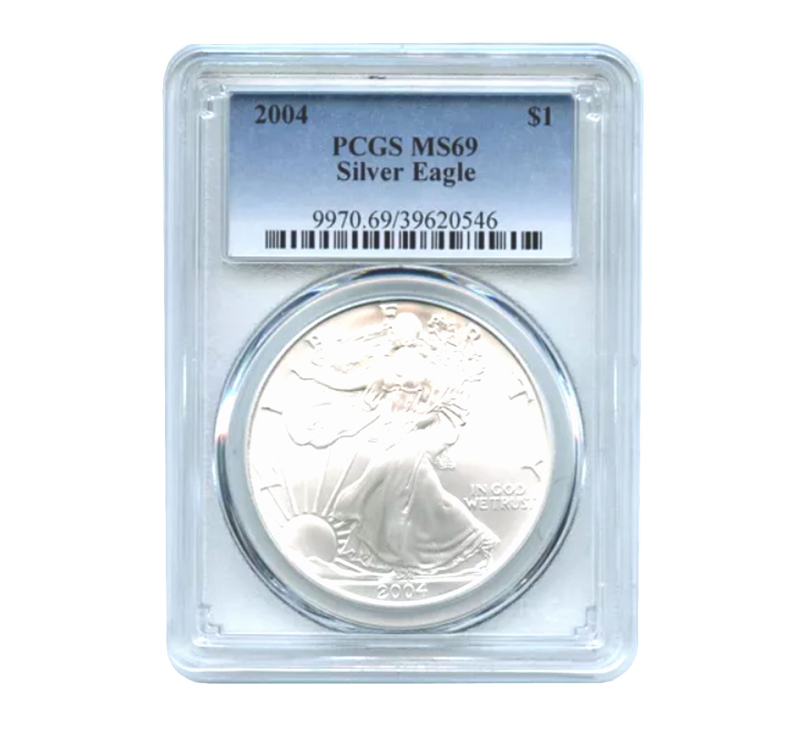 2004 $1 American Silver Eagle MS69 PCGS