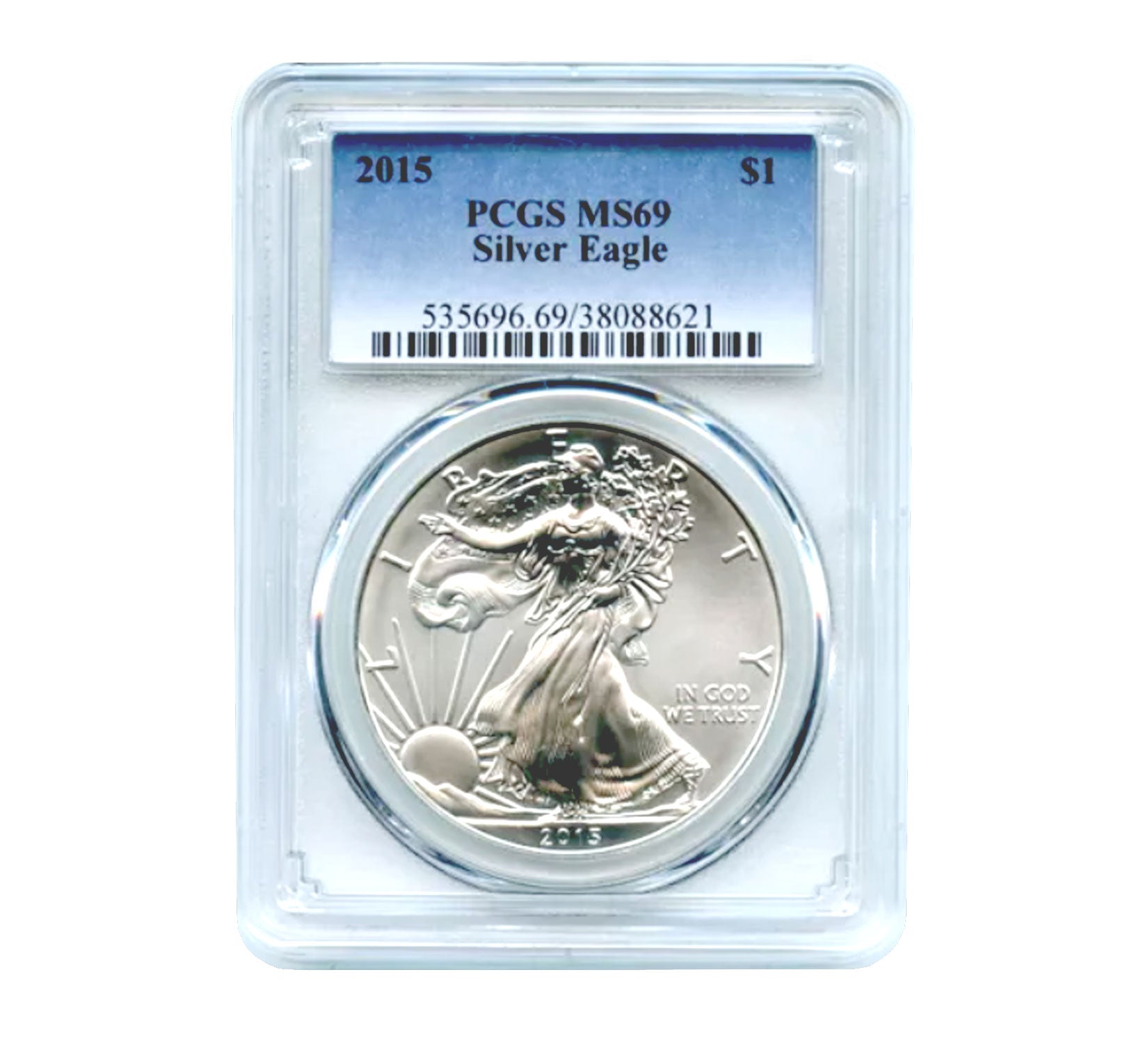 2015 $1 American Silver Eagle MS69 PCGS