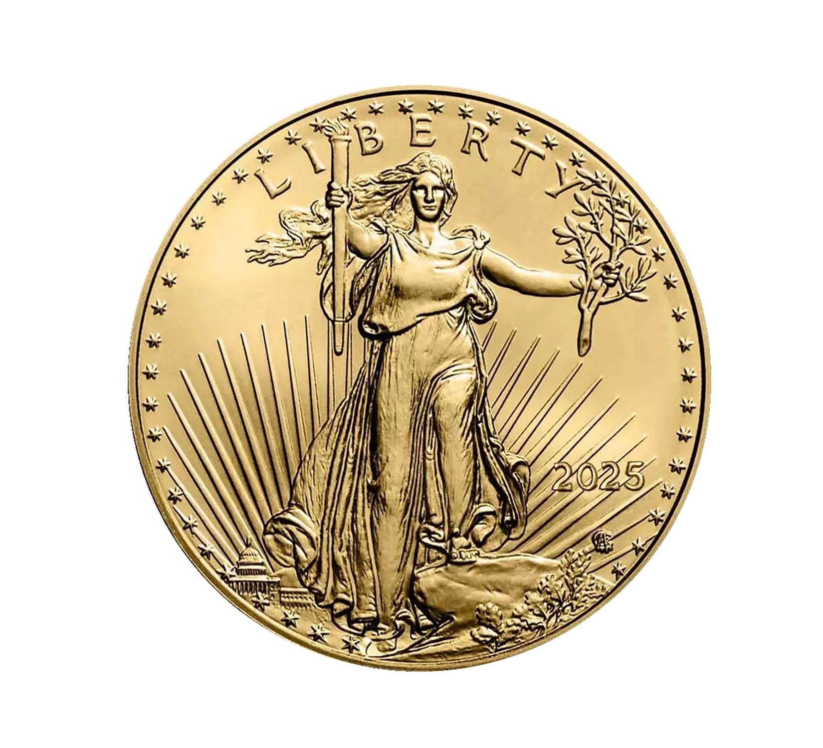 2025 $10 1/4 oz Gold American Eagle BU Brilliant Uncirculated