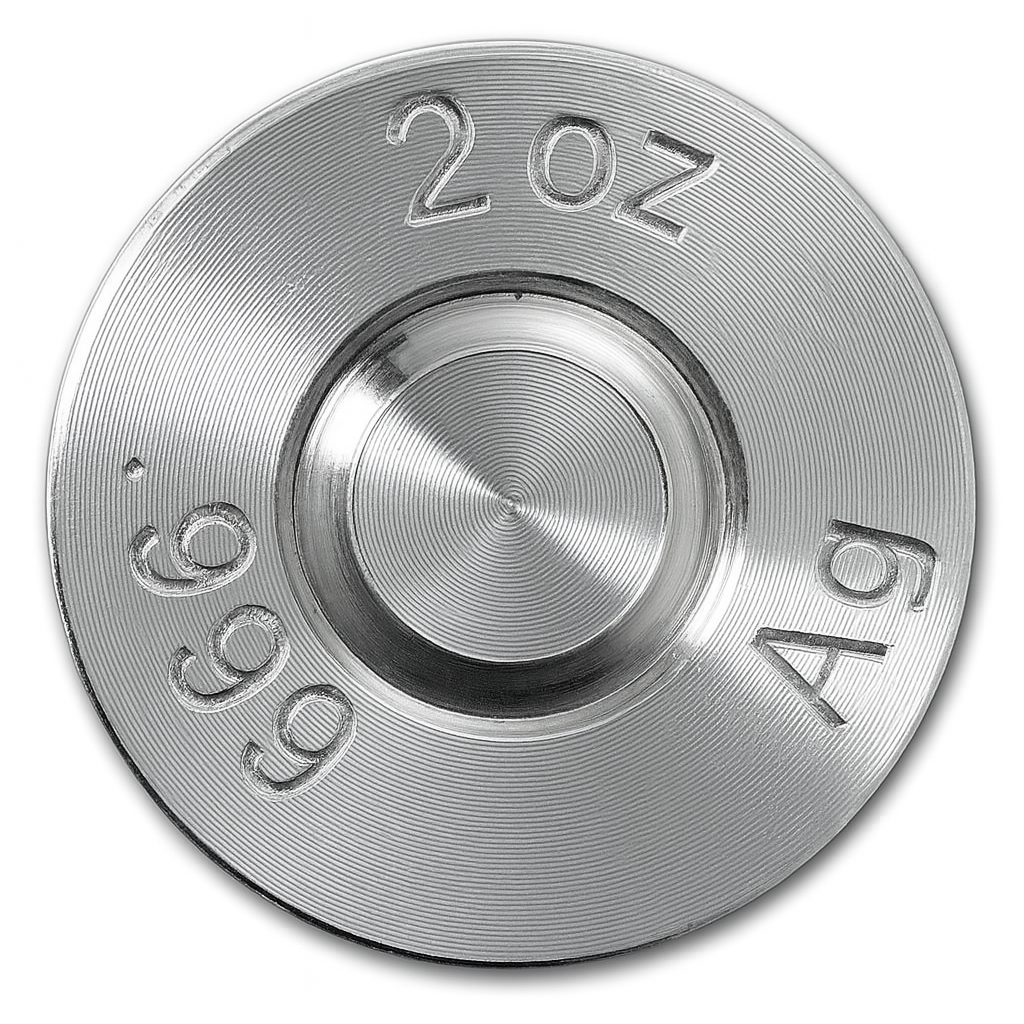 .999 Fine Silver 2 Troy Oz Bullet - .308 Caliber