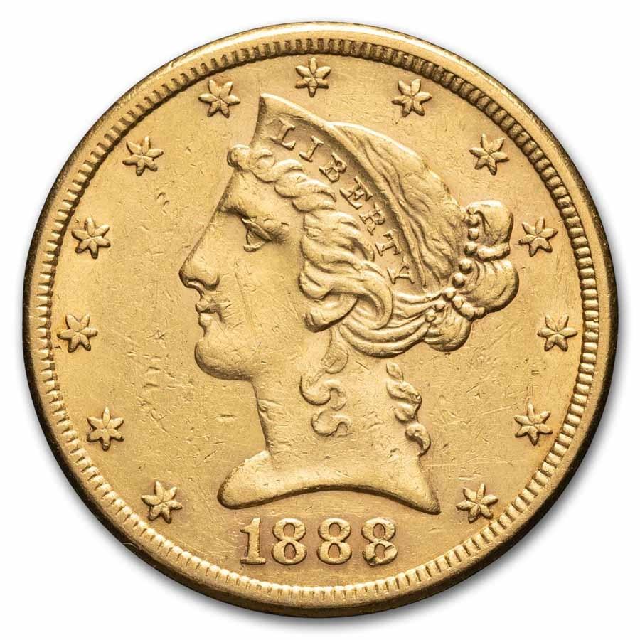 Liberty Half Eagle OBV