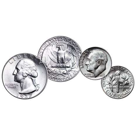 $1 Face 90% Silver Pre-1965 US Coins Mixed