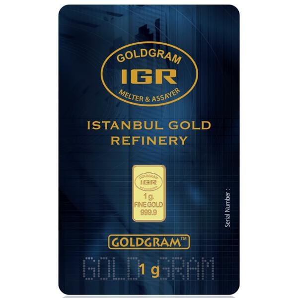 1 Gram .9999 Gold Bar - Istanbul Gold Refinery