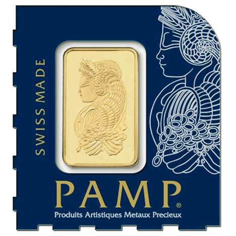 1 Gram .9999 Gold Bar - Pamp Suisse - Snap Bars