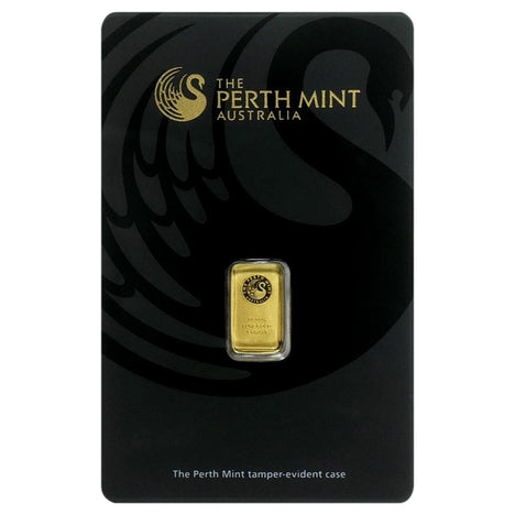 1 Gram .9999 Gold Bar - Perth Mint - In Assay Card