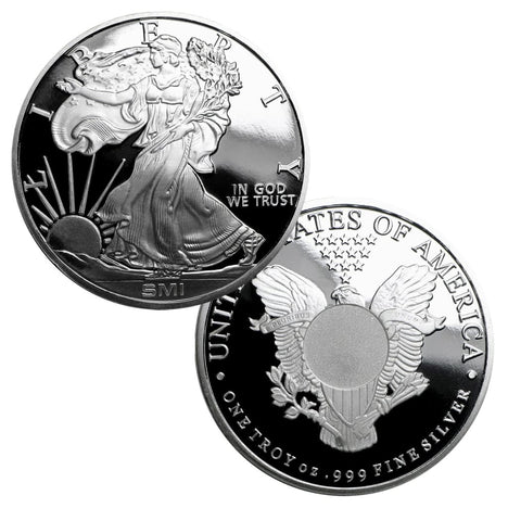 1 Ounce Sunshine Minting .999 Silver Walking Liberty Design Round