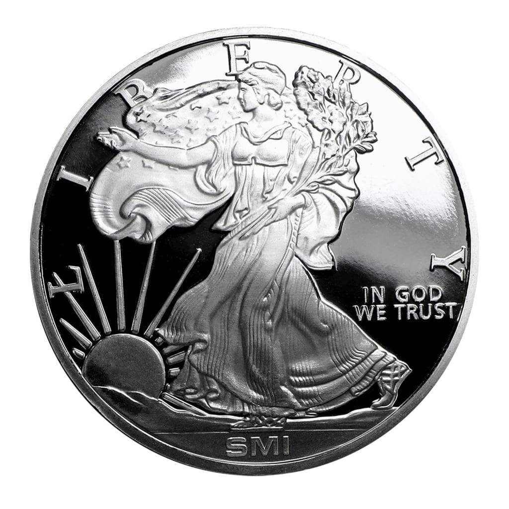1 Ounce (1 oz) Sunshine Minting .999 Silver Walking Liberty Design