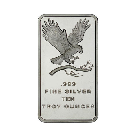 10 Ounce Silvertowne Mint .999 Silver Eagle Bar