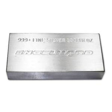 100 Ounce .999 Fine Silver Engelhard Bar