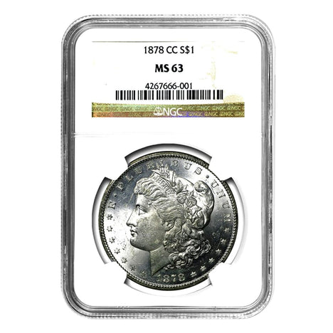 1878-CC Morgan Dollar MS63 NGC