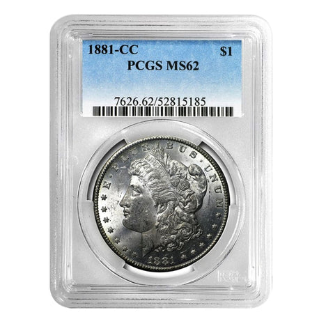 1881-CC Morgan Dollar MS62 PCGS