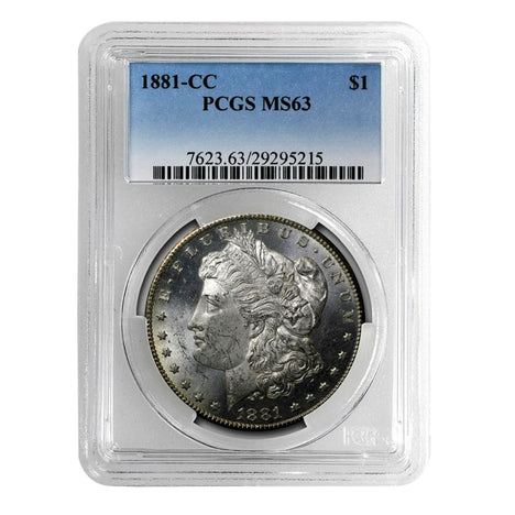 1881-CC Morgan Dollar MS63 PCGS