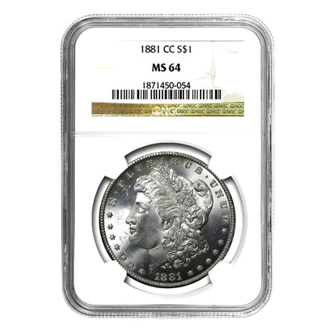 1881-CC Morgan Dollar MS64 NGC