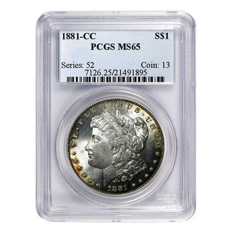 1881-CC Morgan Dollar MS65 PCGS