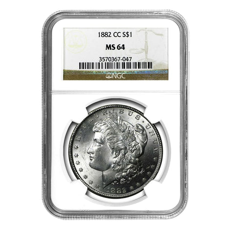 1882-CC Morgan Dollar MS64 NGC
