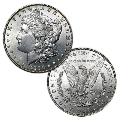 1896 P Morgan Silver Dollar Brilliant Uncirculated