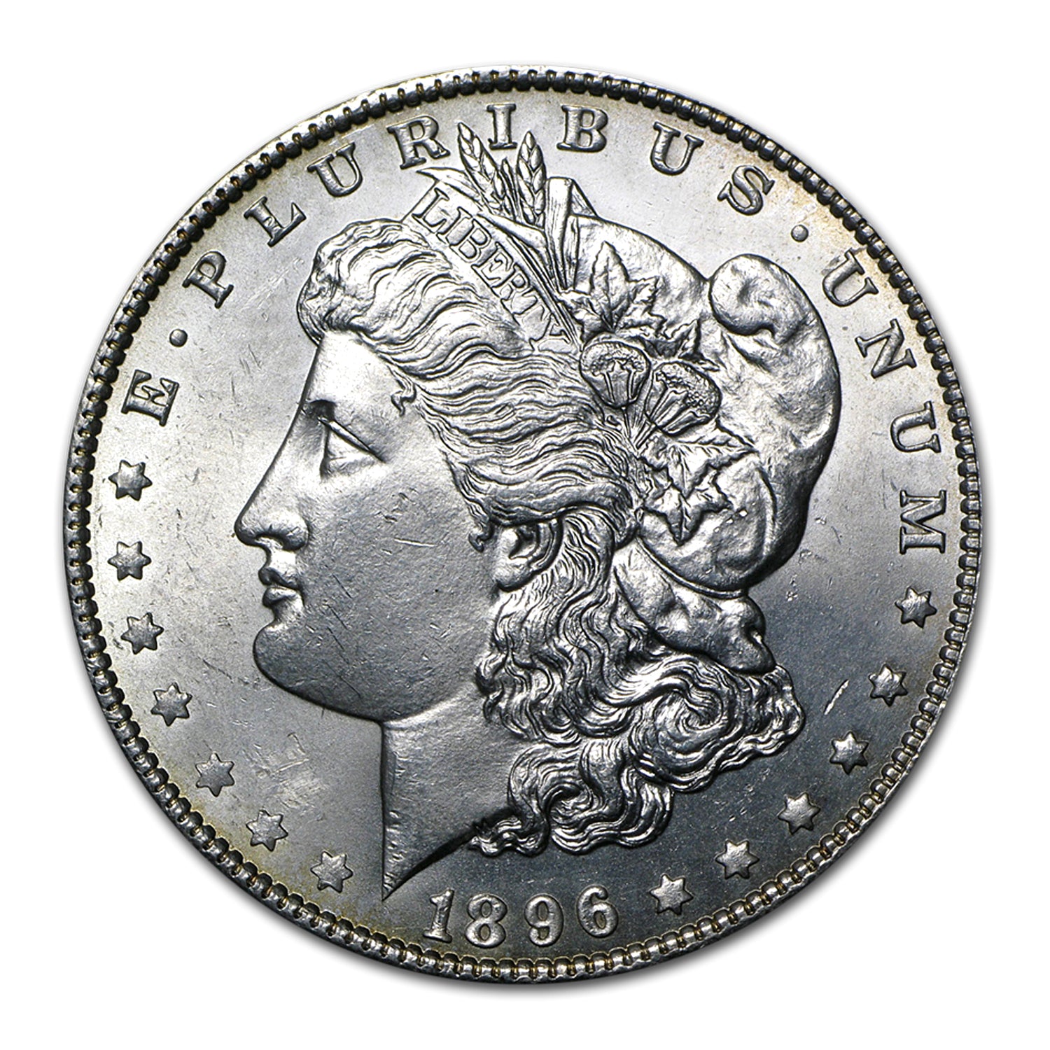 1896 P Morgan Silver Dollar Brilliant Uncirculated