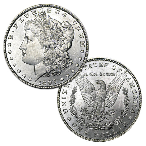 1897 P Morgan Silver Dollar Brilliant Uncirculated