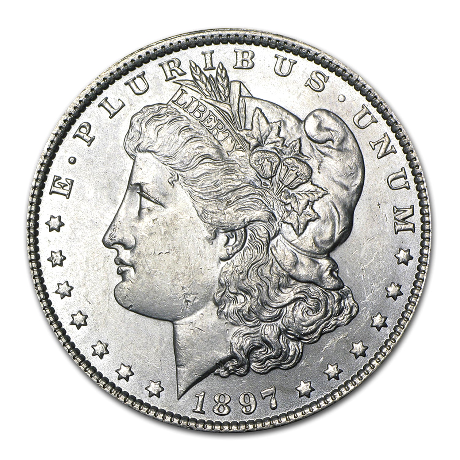 1897 P Morgan Silver Dollar Brilliant Uncirculated