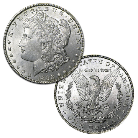 1898 P Morgan Silver Dollar Brilliant Uncirculated