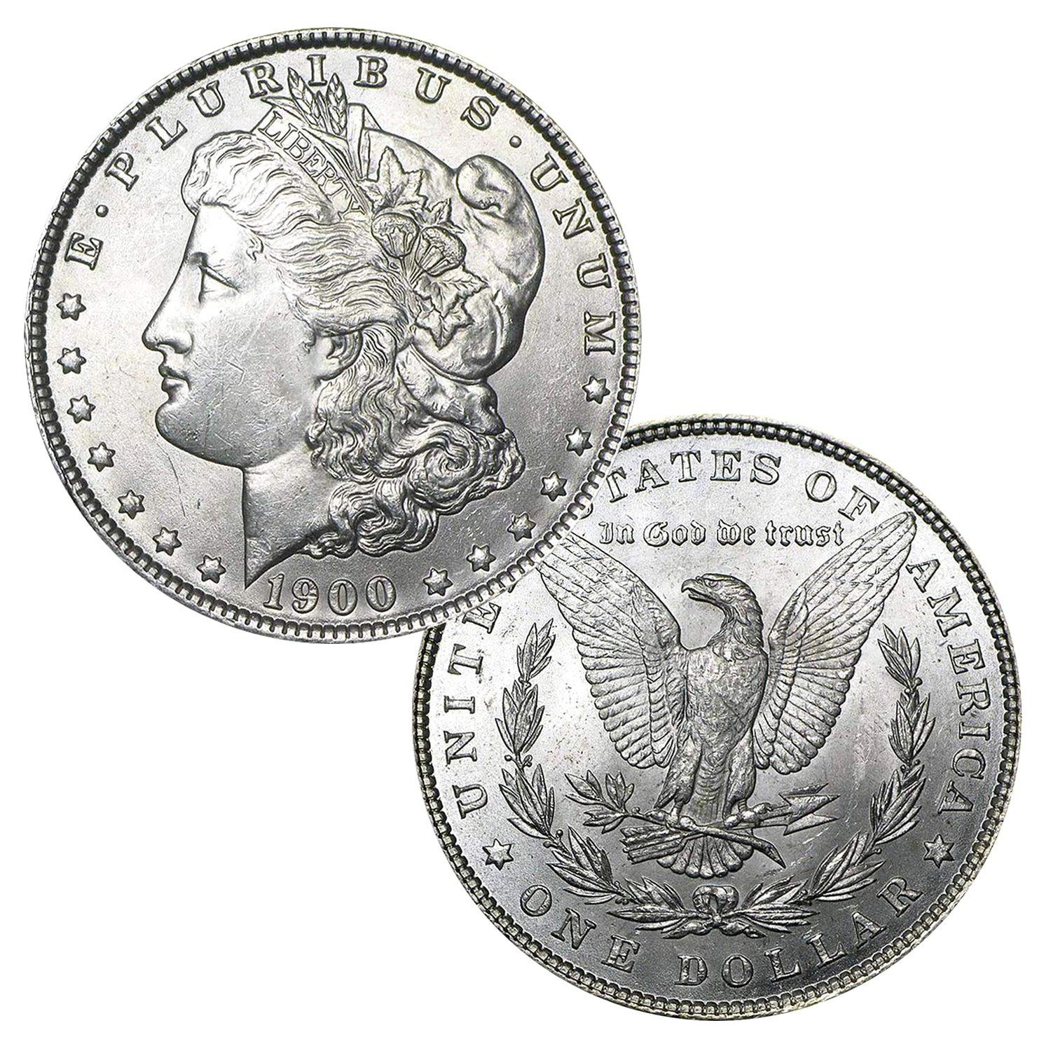 1900 P Morgan Silver Dollar Brilliant Uncirculated