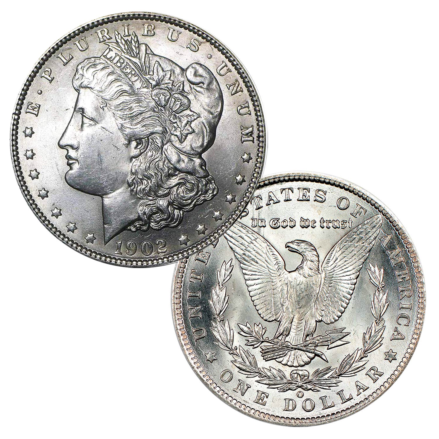1902 P Morgan Silver Dollar Brilliant Uncirculated