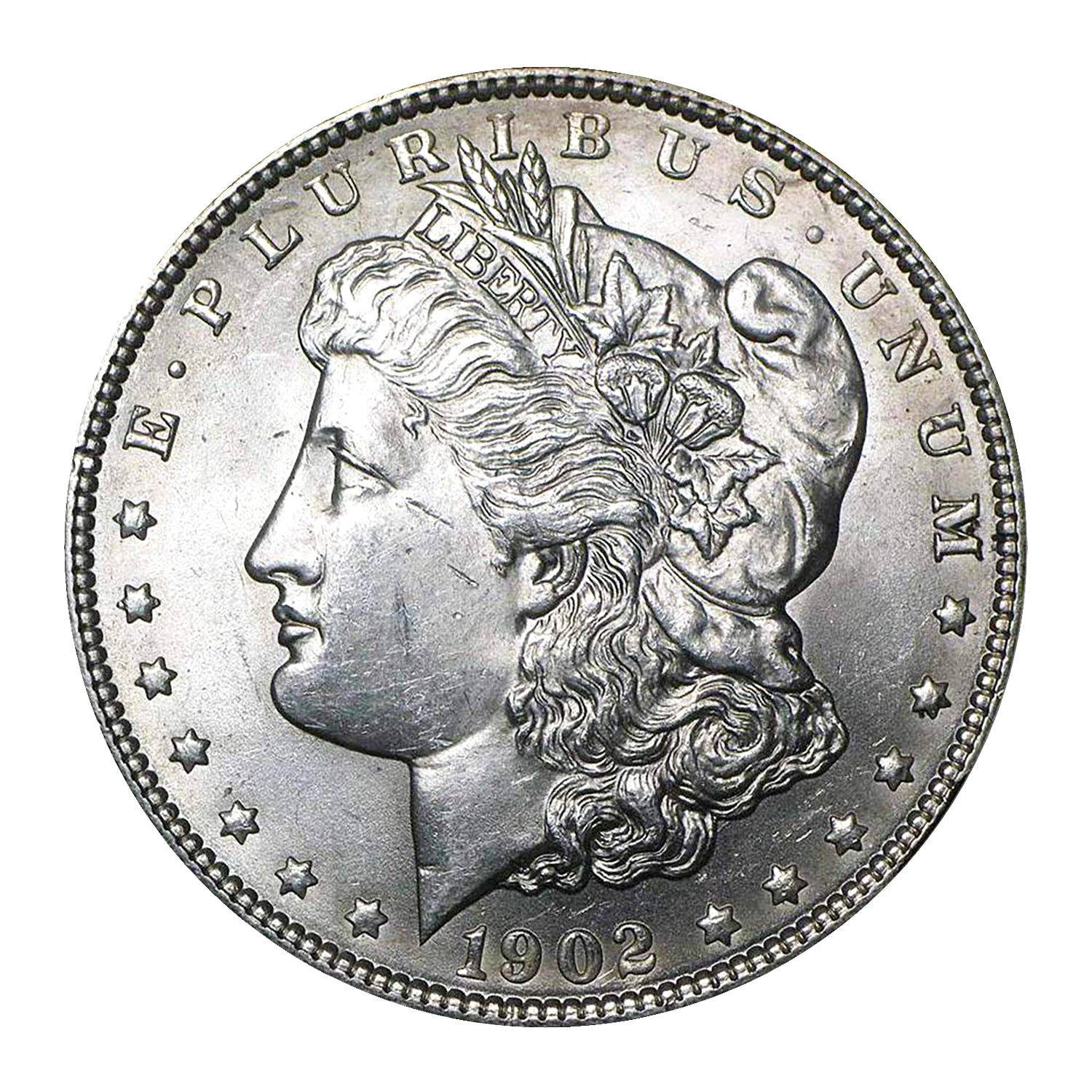 1902 P Morgan Silver Dollar Brilliant Uncirculated