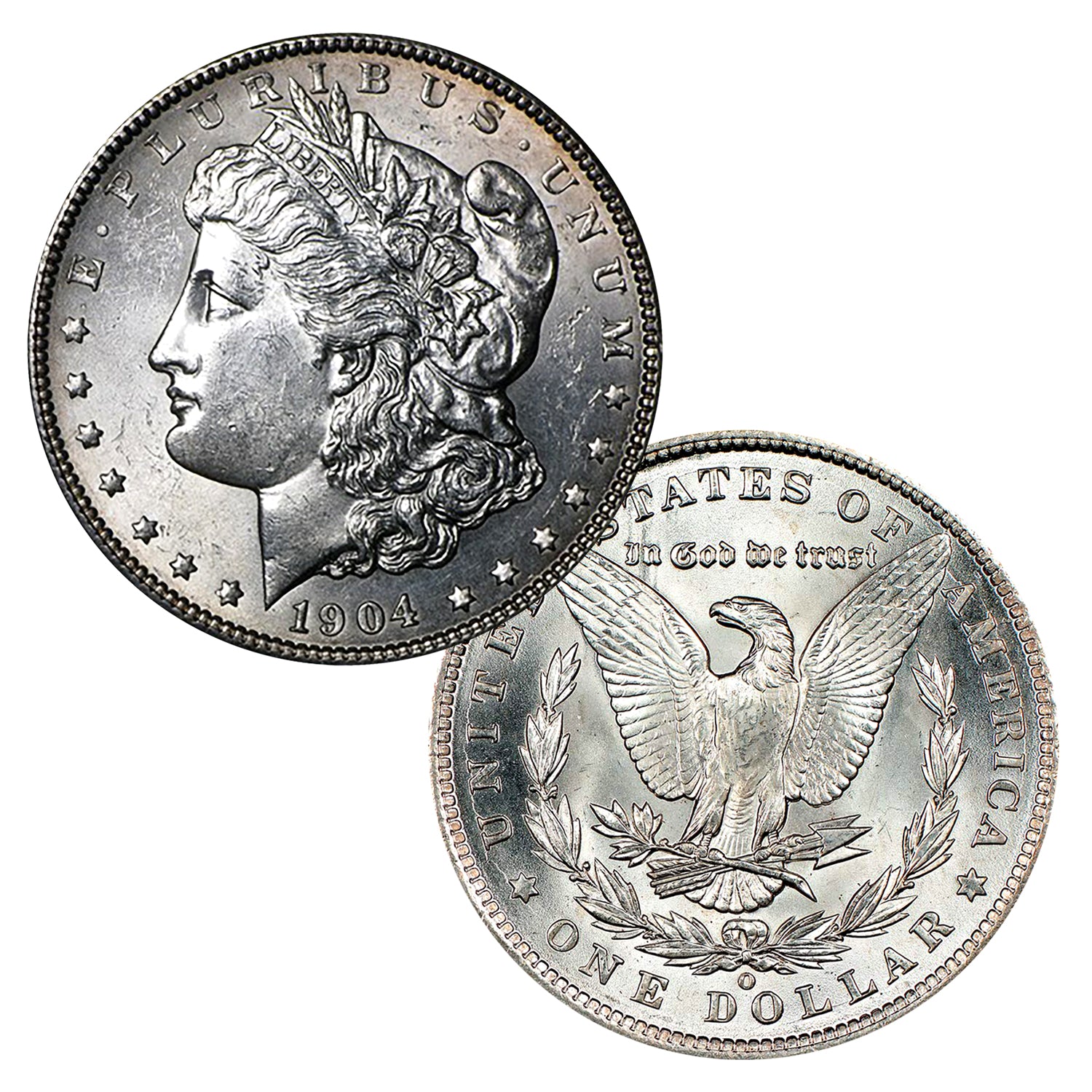 1904 O Morgan Silver Dollar Brilliant Uncirculated