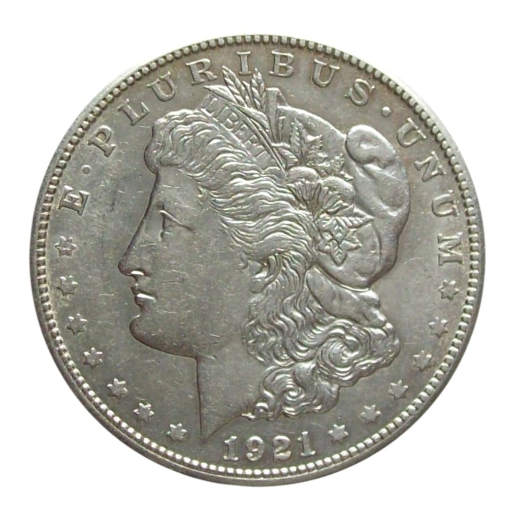 1921 90% Silver Morgan Dollar About Uncirculated