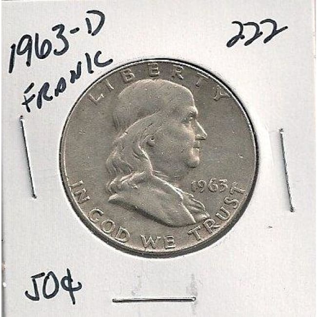 1963 Franklin Half Dollar.