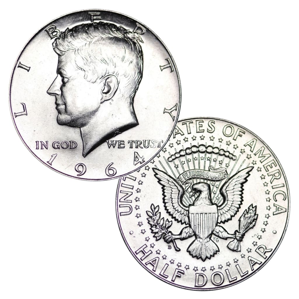 US 2-Münzset Bürgerrechtsgesetz 1964 – 50th Anniversary John F. Kennedy Halbdollar Gedenkmünzen Unzirkuliert
