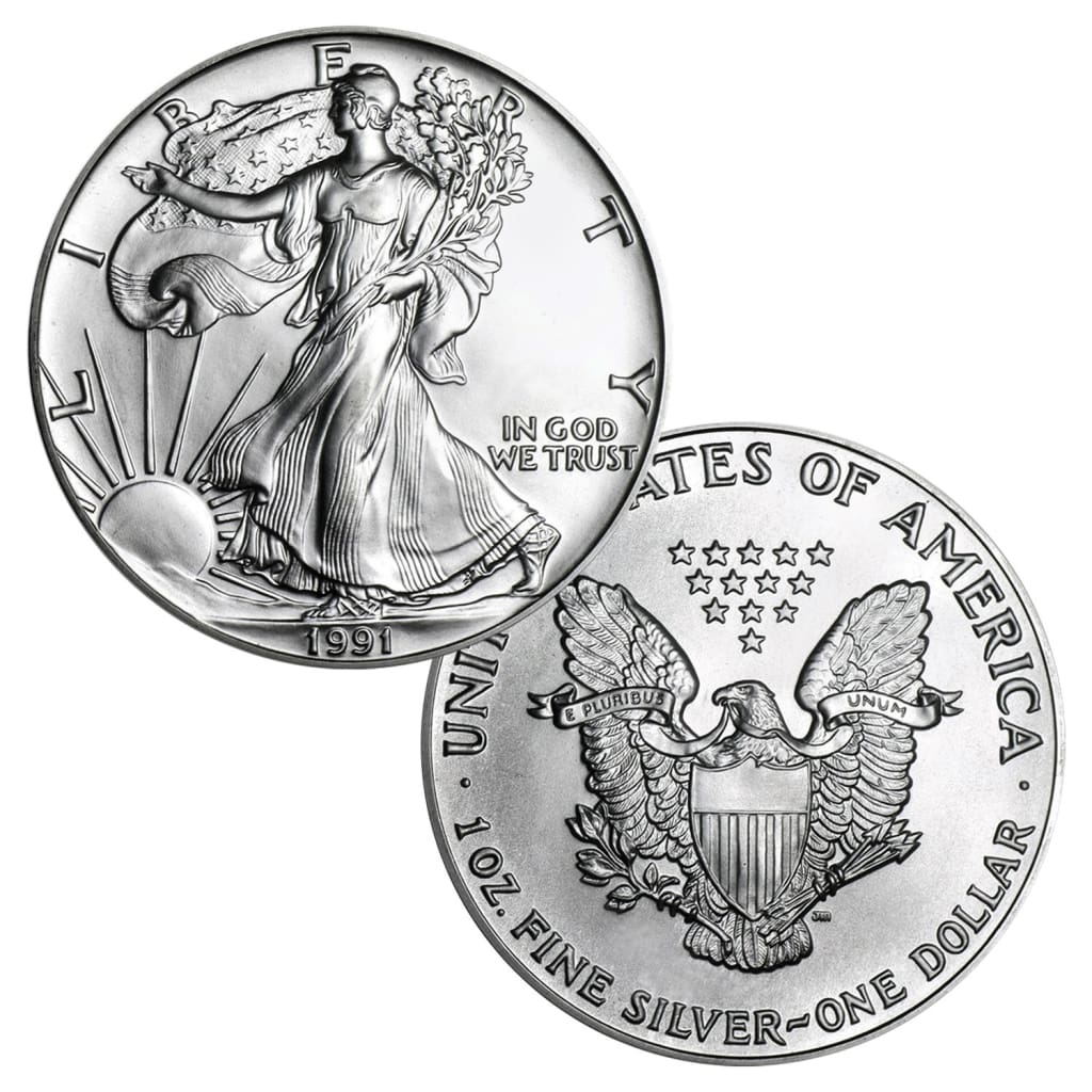 1991 $1 American Silver Eagle - Brilliant Uncirculated