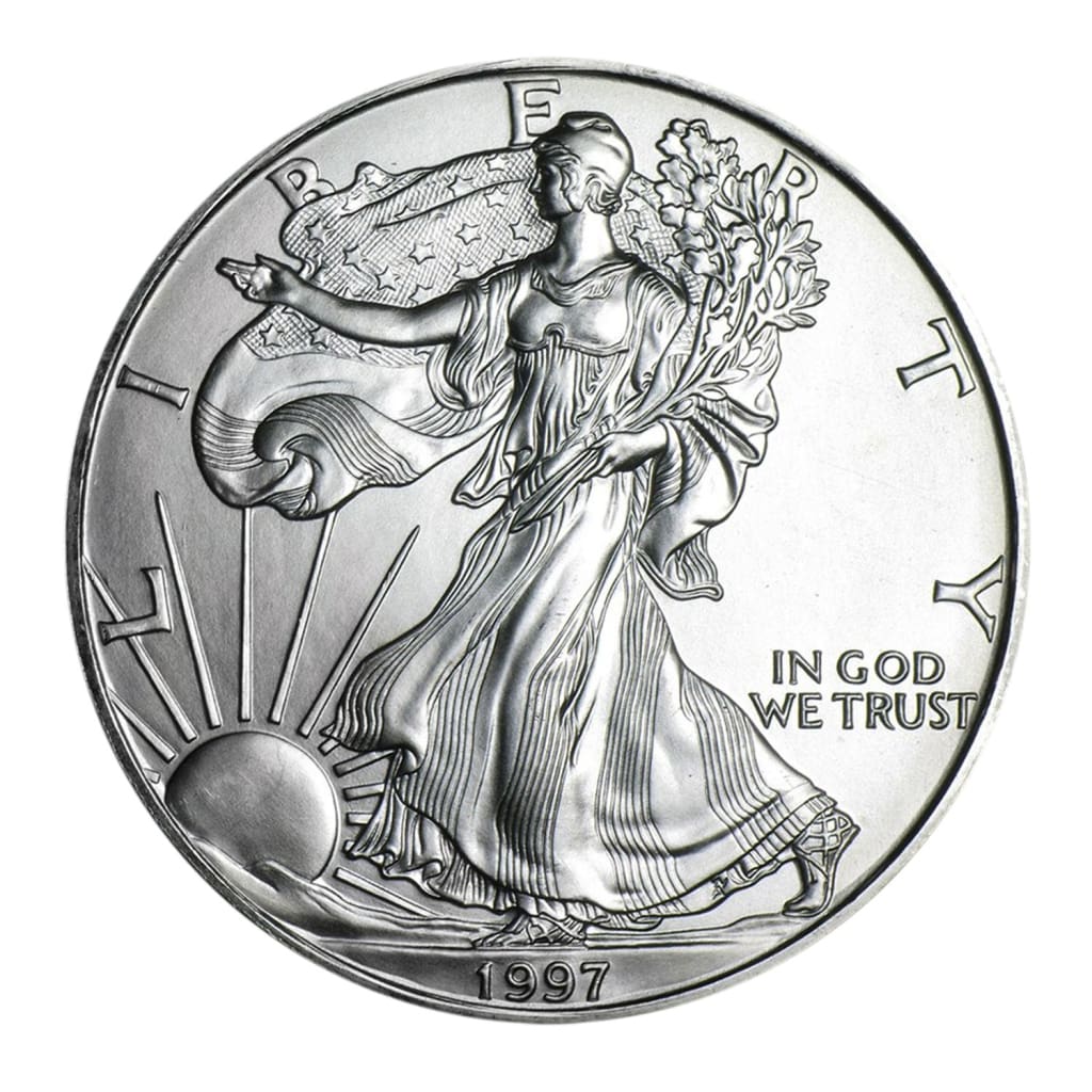 1997 $1 American Silver Eagle BU In US Mint Gift Box