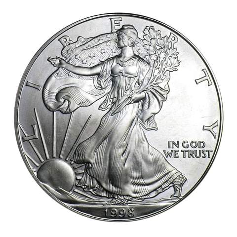 1998 $1 American Silver Eagle MS69 PCGS