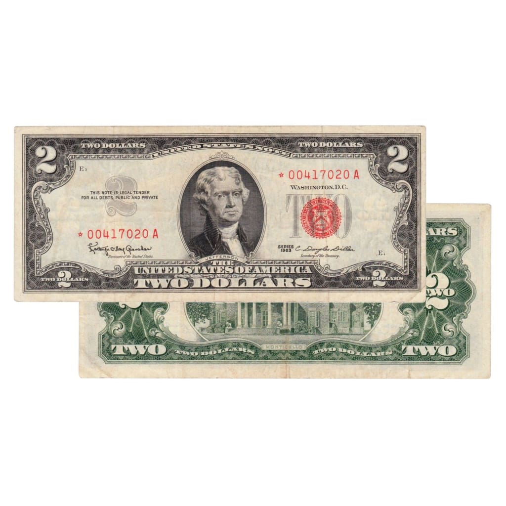 $2 - 1963 Red Seal FRN Star Note - Extra Fine