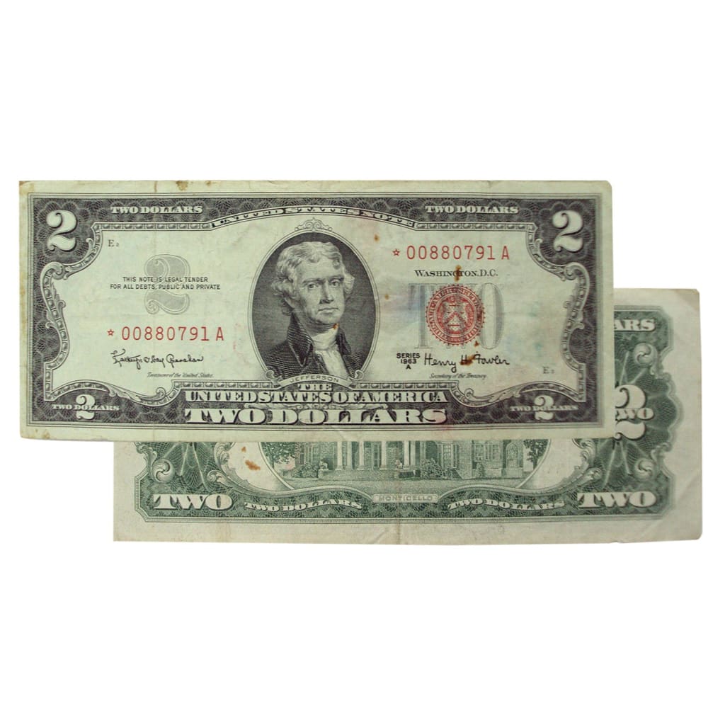 $2 - 1963 Red Seal FRN Star Note - Fine