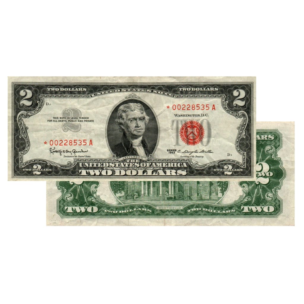 $2 - 1963 Red Seal FRN Star Note - Very Fine