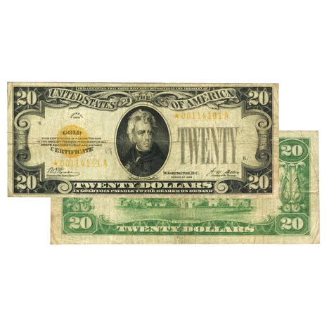 $20 - 1928 Gold Certificate - Extra Fine
