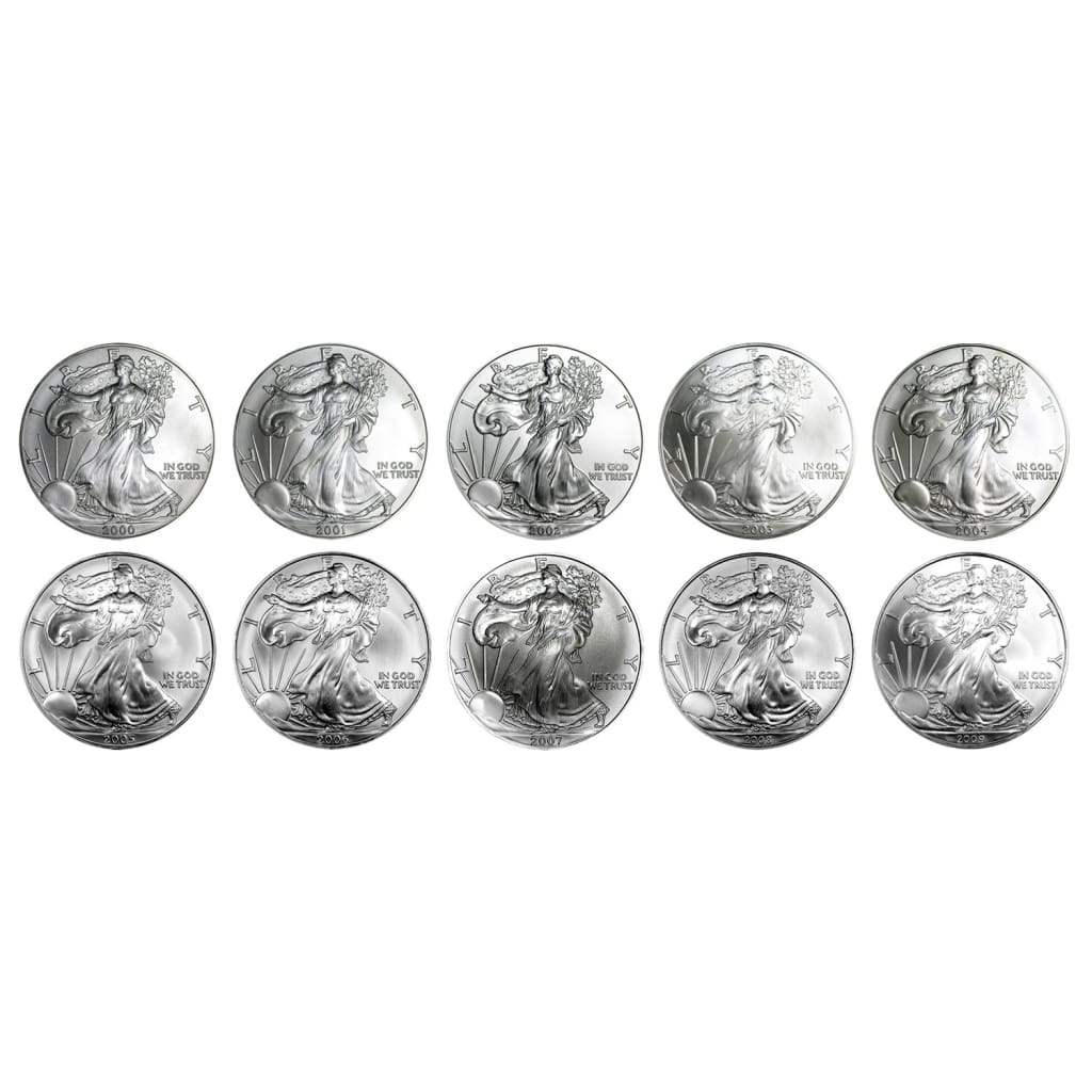 2000-2009 $1 American Silver Eagle Brilliant Uncirculated