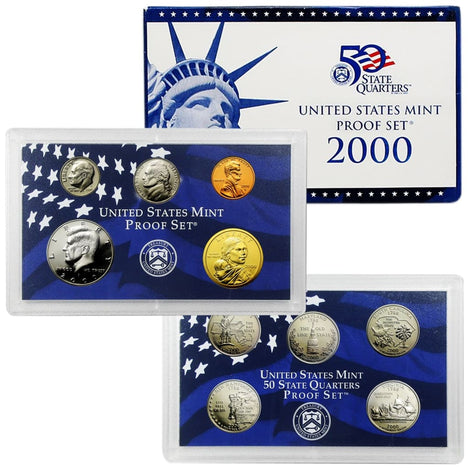 2000 Proof Set - 10 Coin Set