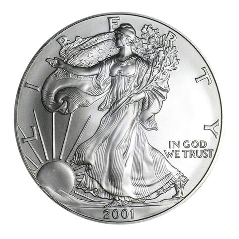 2001 $1 American Silver Eagle MS69 PCGS OBV