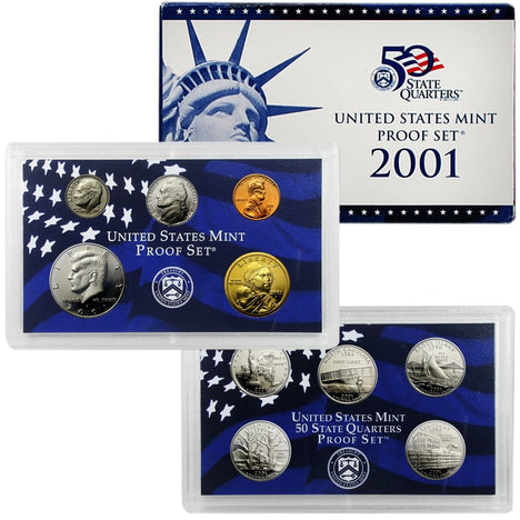 2001 Proof Set - 10 Coin Set