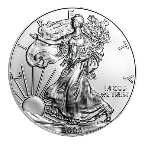 2002 $1 American Silver Eagle MS69 PCGS OBV