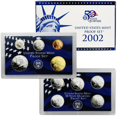 2002 Proof Set - 10 Coin Set