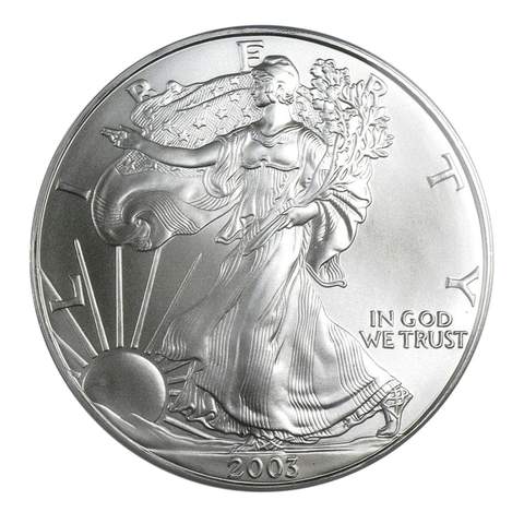 2003 $1 American Silver Eagle MS69 PCGS OBV