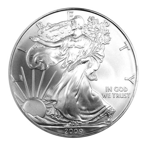 2009 $1 American Silver Eagle MS69 PCGS Obv