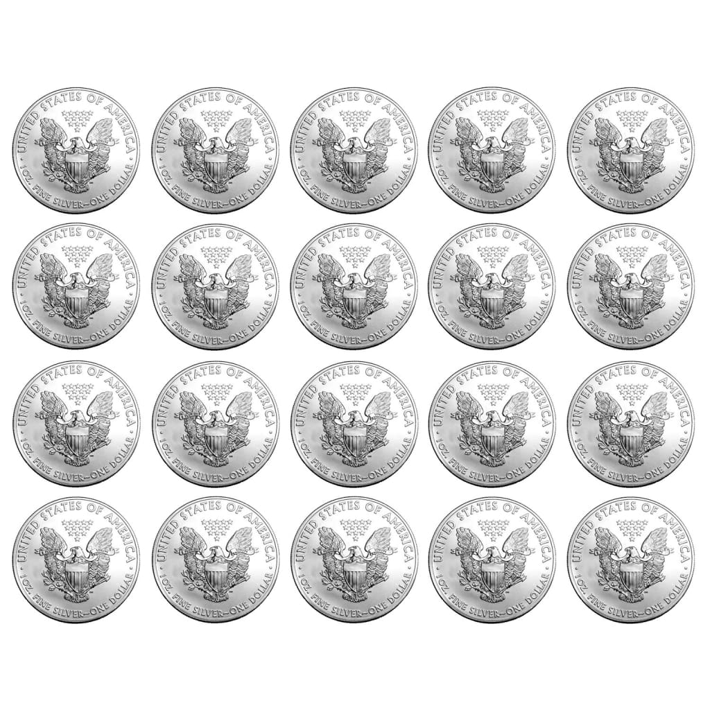 2011 Count of 20 - 2011 American Silver Eagles .999 Silver Brilliant Uncirculated