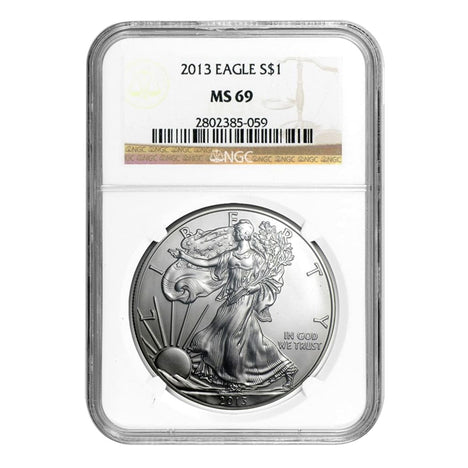 2013 $1 American Silver Eagle MS69 NGC