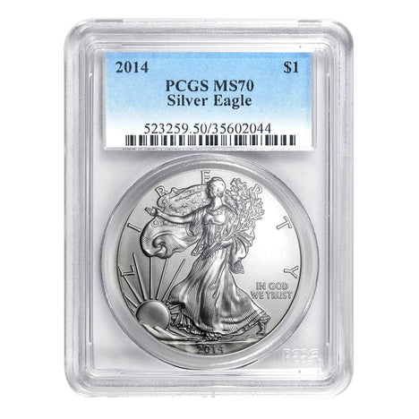 2014 $1 American Silver Eagle MS70 PCGS